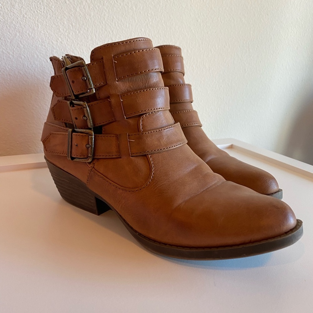 Cognac Ankle Bootie